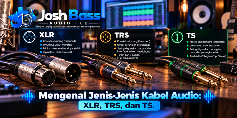 Mengenal Jenis-Jenis Kabel Audio XLR, TRS dan TS