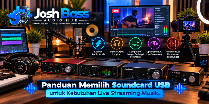 Panduan Memilih Soundcard USB untuk Kebutuhan Live Streaming Musik